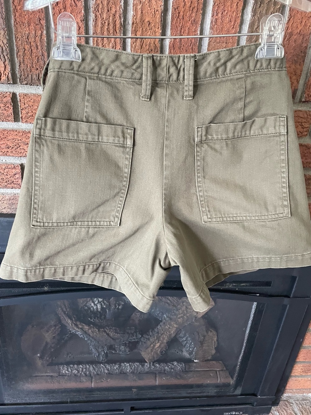 Banana Republic Olive Shorts with Tie Belt